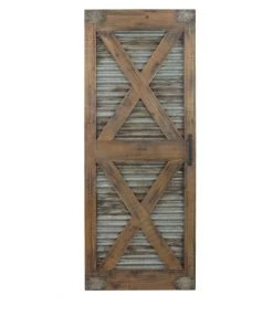 Crestview Collection Modern Farm 3 Wooden Barn Door Decor, CVTWA1459