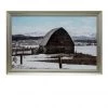 Crestview Collection 48 x 32 in. Winter Barn Framed Crackled Glass Wall Art, CVTOP2463 -Crestview Collection sale 1423485