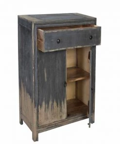 Crestview Collection Bengal Manor Acacia Wood 1-Door 2-Drawer Cabinet, CVFNR510