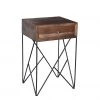 Crestview Collection Bengal Acacia Wood And Metal Accent Table, CVFNR720 -Crestview Collection sale 1423514