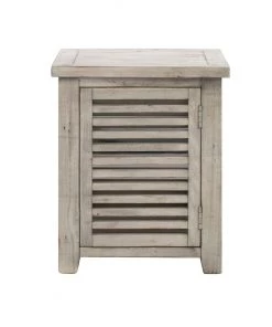 Crestview Collection Pembroke Hudson Slated End Table, CVFVR8128