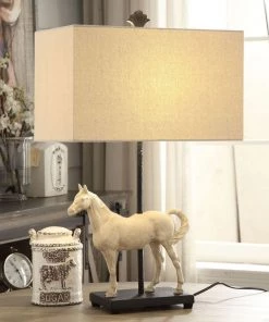 Crestview Collection Chase Horse Farmhouse Table Lamp, 27" H, CVAVP961
