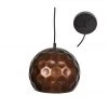 Crestview Collection Aiden Antique Copper Globe Pendant Light Fixture, 9" H x 8" D, CVAER1129