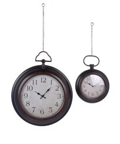 Crestview Collection Chain Time Decorative Wall Clock, CVTCK1159