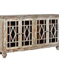 Crestview Collection Bengal Manor Mango Wood 4-Glass Door Distressed Sideboard, CVFNR417 7 Crestview Collection Bengal Manor Mango Wood 4-Glass Door Distressed Sideboard, CVFNR417 -Crestview Collection sale 1667795 A2