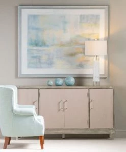 Crestview Collection Marshall 4 Linen Door Acrylic Hardware Wash Sideboard, CVFZR5040 -Crestview Collection sale 1667798 A2