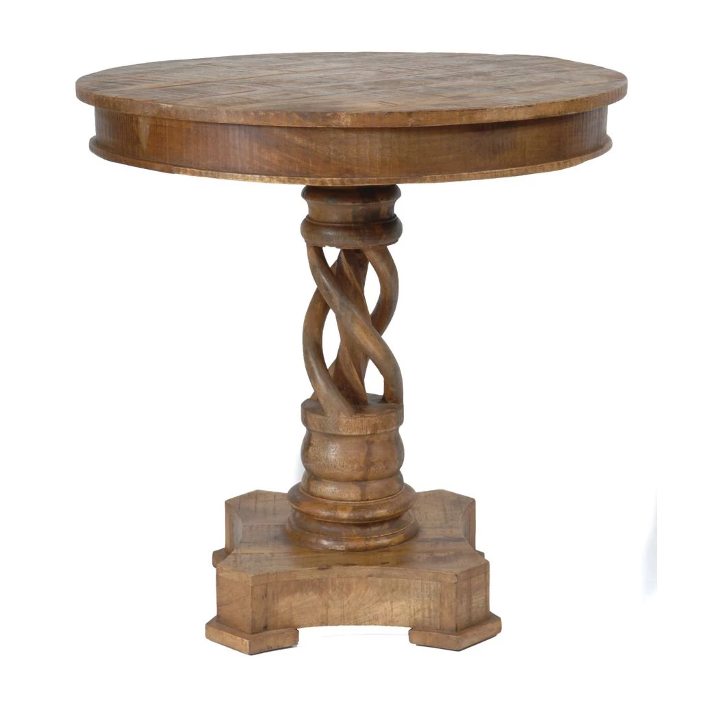 Crestview Collection Bengal Manor Mango Wood Twist Accent Table, CVFNR308 3 Crestview Collection Bengal Manor Mango Wood Twist Accent Table, CVFNR308
