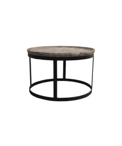 Crestview Collection Bengal Manor Mango Wood and Metal Round End Table, CVFNR465