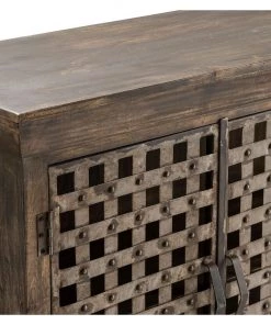 Crestview Collection Bengal Manor Metal Lattice Work and Mango Wood Sideboard, CVFNR317 9 Crestview Collection Bengal Manor Metal Lattice Work and Mango Wood Sideboard, CVFNR317 -Crestview Collection sale 1667814 A3