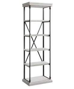 Crestview Collection Hanover Metal and Wood Etagere Bookcase, CVFZR4549 -Crestview Collection sale 1667828 A2
