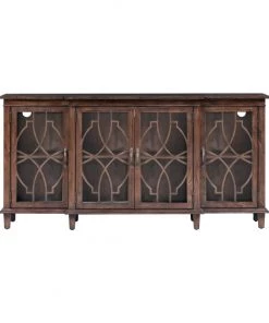Crestview Collection Hawthorne Estate 4-Door Breakfront Sideboard, CVFVR8002