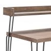 Crestview Collection Cody 2-Tier Wood and Metal Desk, CVFZR4580