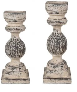 Crestview Collection Emory Candleholders, Set of 2, CVCHE719