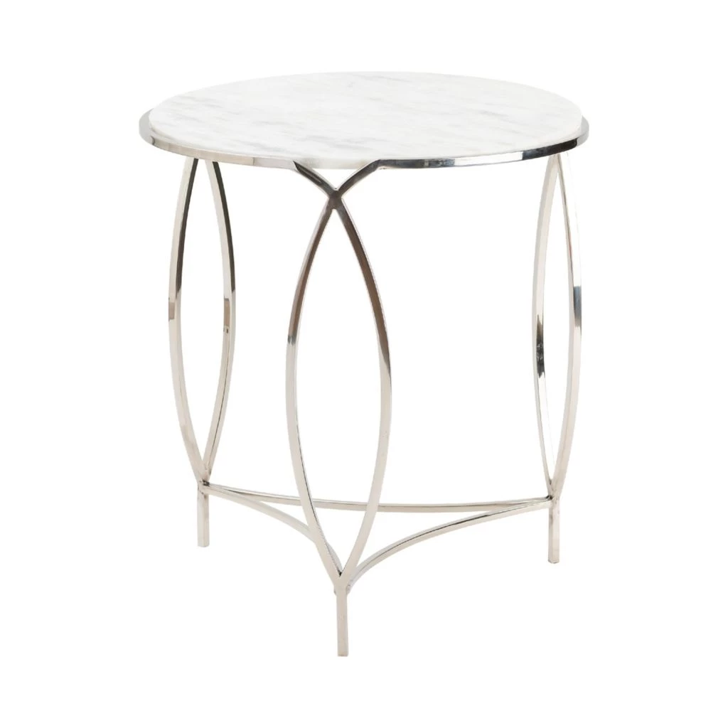 Crestview Collection St. Claire Round Marble End Table, CVFNR5005 3 Crestview Collection St. Claire Round Marble End Table, CVFNR5005