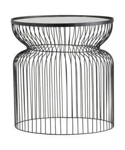 Crestview Collection Montreal Round Metal Wire End Table, CVFNR5012