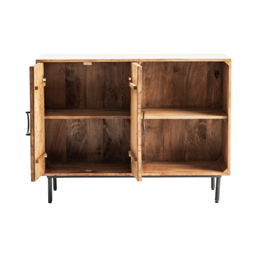 Crestview Collection Roswell 2-Door and Open Shelf Cabinet, CVFNR5026 4 Crestview Collection Roswell 2-Door and Open Shelf Cabinet, CVFNR5026 - Image 2