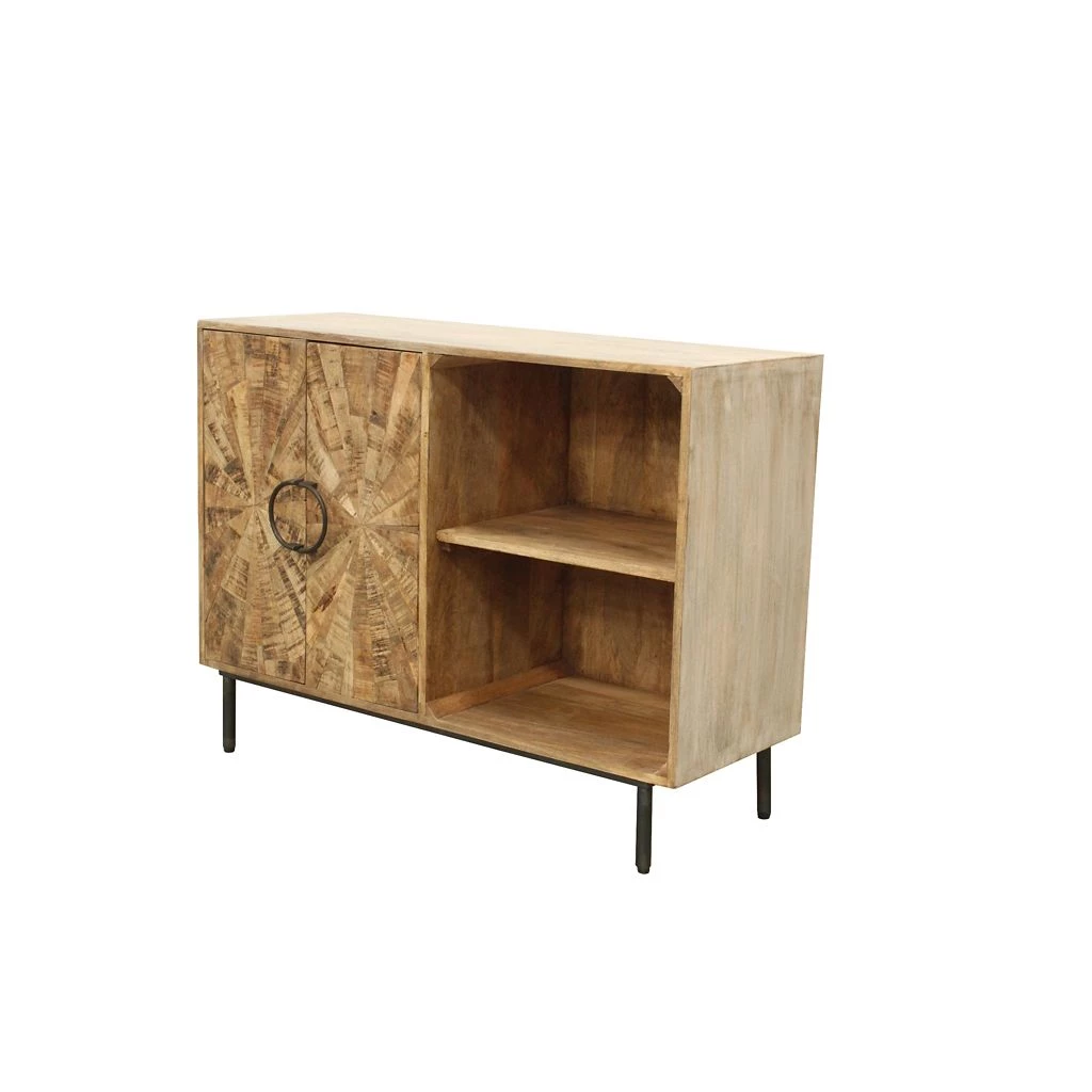 Crestview Collection Roswell 2-Door and Open Shelf Cabinet, CVFNR5026 7 Crestview Collection Roswell 2-Door and Open Shelf Cabinet, CVFNR5026 - Image 5