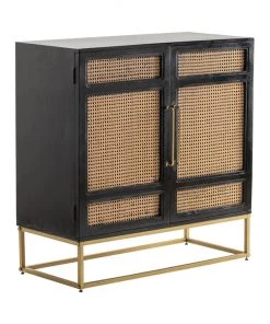 Crestview Collection Port Royal 2 Door Wood and Metal Cabinet, CVFNR5034 -Crestview Collection sale 1678337 A1