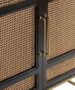 Crestview Collection Port Royal 2 Door Wood and Metal Cabinet, CVFNR5034 -Crestview Collection sale 1678337 A3