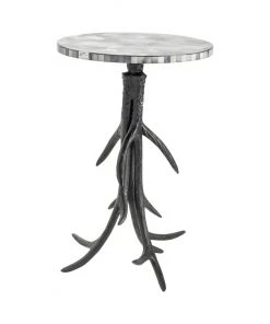Crestview Collection Antelope Metal Antler Accent Table, CVFNR5059