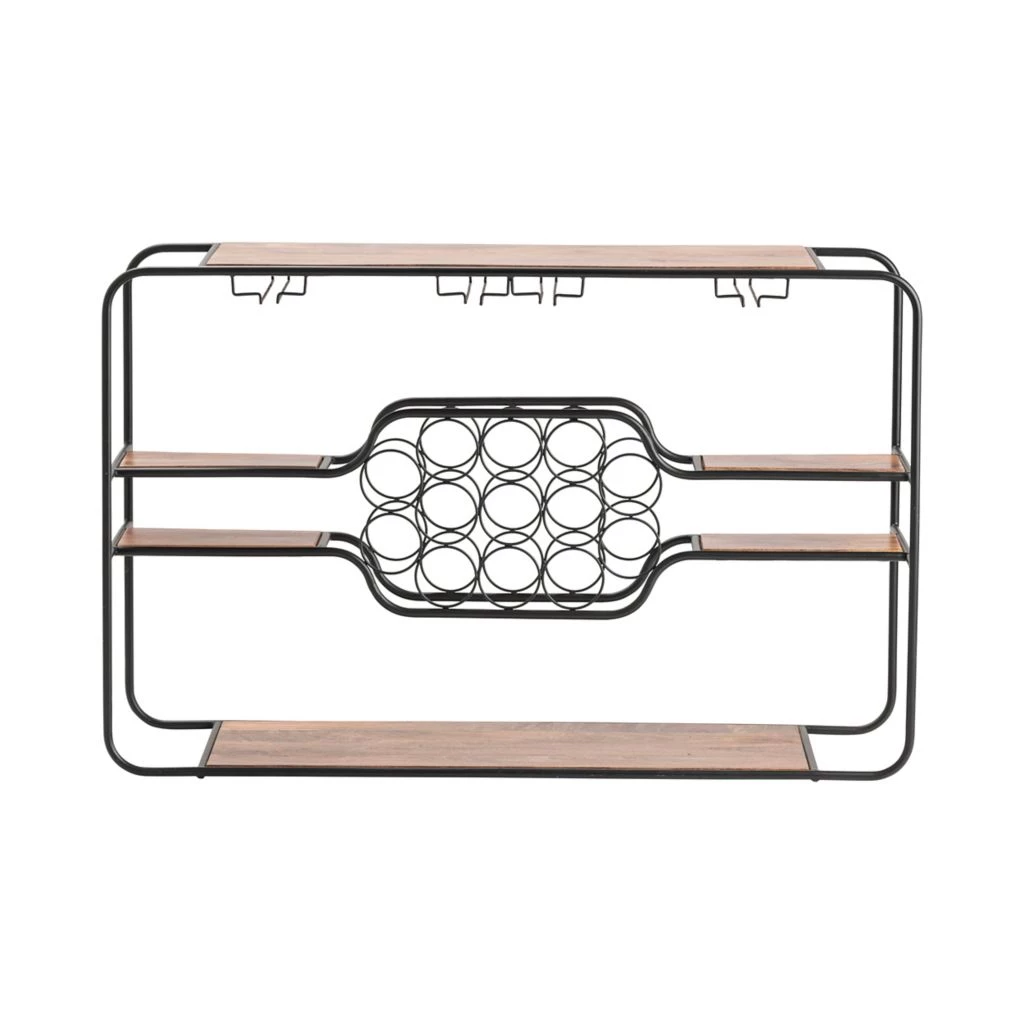 Crestview Collection Napa Wine Rack Console Table, 52 x 15 x 33 in., CVFNR5083 3 Crestview Collection Napa Wine Rack Console Table, 52 x 15 x 33 in., CVFNR5083