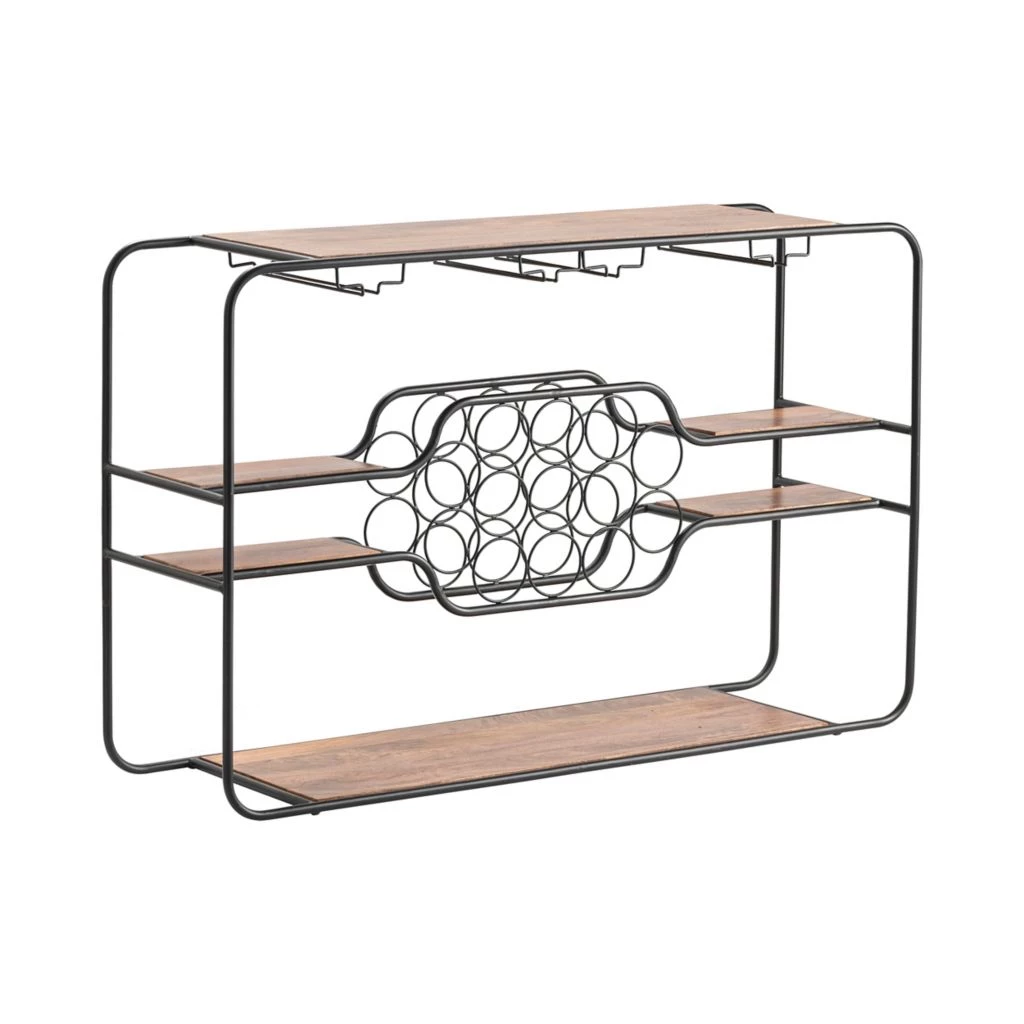 Crestview Collection Napa Wine Rack Console Table, 52 x 15 x 33 in., CVFNR5083 5 Crestview Collection Napa Wine Rack Console Table, 52 x 15 x 33 in., CVFNR5083 - Image 3