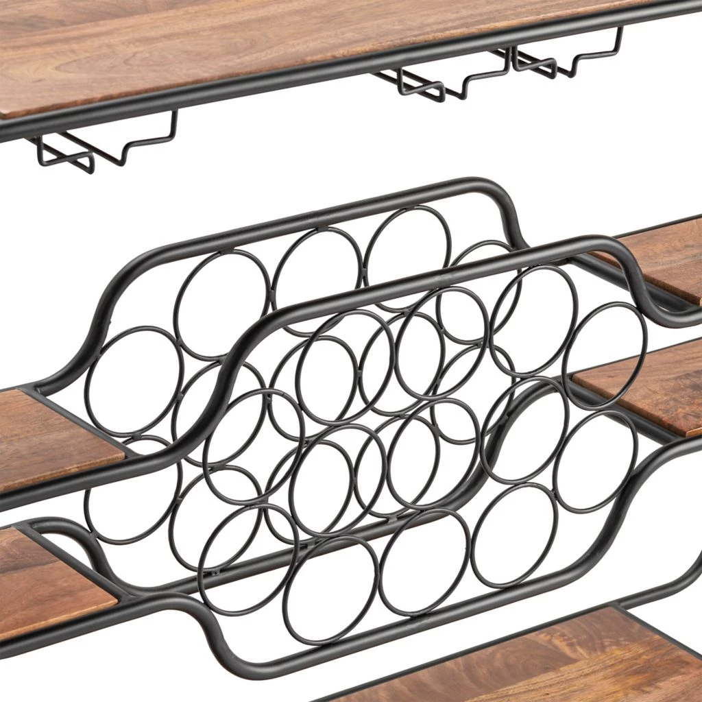 Crestview Collection Napa Wine Rack Console Table, 52 x 15 x 33 in., CVFNR5083 6 Crestview Collection Napa Wine Rack Console Table, 52 x 15 x 33 in., CVFNR5083 - Image 4