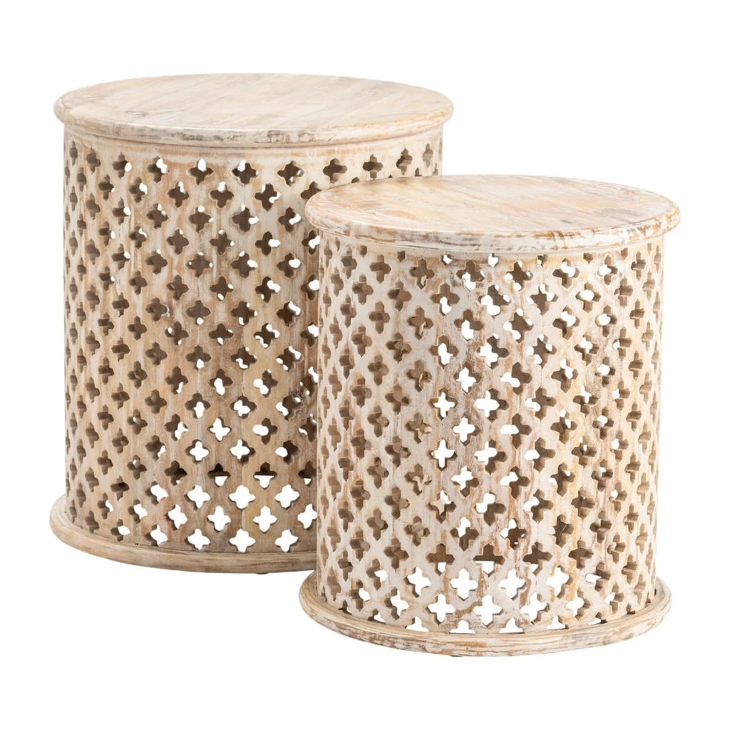 Crestview Collection Midland Round End Tables, CVFNR5102 3 Crestview Collection Midland Round End Tables, CVFNR5102