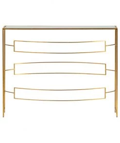 Crestview Collection Melrose Narrow Metal Console Table, 40 x 10 x 31 in., CVFNR957