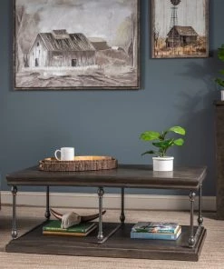 Crestview Collection Covington Rectangle Cocktail Table, 48 x 28 x 20 in., CVFNR960 -Crestview Collection sale 1678407 A5