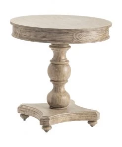 Crestview Collection Hawthorne Estate Round Turned Post Accent Table, CVFVR8011