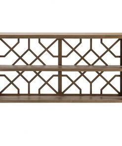 Crestview Collection Hawthorne Estate Open Fretwork Console Table, CVFVR8139