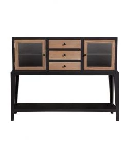 Crestview Collection Livingston 2-Door/3-Drawer Console Table, CVFVR8314