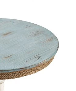 Crestview Collection Sea Isle Two Tone Rustic Coastal Wood and Rope Apron Accent Table, CVFZR1709 -Crestview Collection sale 1678479 A2