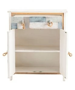 Crestview Collection South Shore Multi Color Nautical Patchwork 1 Drawer, 2 Door Cabinet, CVFZR3566 -Crestview Collection sale 1678495 A2