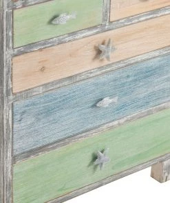 Crestview Collection Key West Driftwood and Nautical 6 Drawer Chest, CVFZR3593 -Crestview Collection sale 1678497 A4
