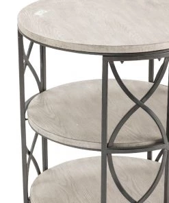 Crestview Collection Springfield Metal and Wood Tiered Accent Table, CVFZR4104 -Crestview Collection sale 1678508 A2