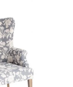 Crestview Collection Heatherbrook Upholsted Floral Pattern Grey Wingback Chair with Distressed Grey Legs, CVFZR4502 7 Crestview Collection Heatherbrook Upholsted Floral Pattern Grey Wingback Chair with Distressed Grey Legs, CVFZR4502 -Crestview Collection sale 1678511 A2