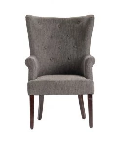 Crestview Collection sale 17 Crestview Collection Seville Grey Upholsted Button Tufted Wingback Chair, CVFZR4503