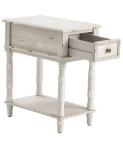 Crestview Collection Weston Chalk Grey 1 Drawer Chairside, CVFZR4536 -Crestview Collection sale 1678518 A2