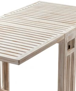 Crestview Collection Savannah White Wash Gate Leg Small Folding Dining Table, CVFZR5068 -Crestview Collection sale 1678542 A4