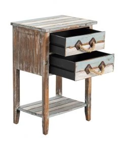 Crestview Collection Nantucket 2 Drawer Weathered Wood Accent Table, CVFZR693 7 Crestview Collection Nantucket 2 Drawer Weathered Wood Accent Table, CVFZR693 -Crestview Collection sale 1678585 A2