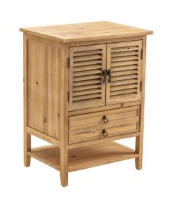 Crestview Collection Jackson 2-Door Weathered Oak Bedside Accent, CVFZR757 -Crestview Collection sale 1678586 A1