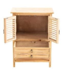 Crestview Collection Jackson 2-Door Weathered Oak Bedside Accent, CVFZR757 -Crestview Collection sale 1678586 A2