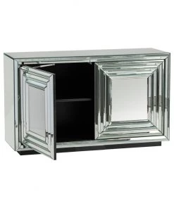 Crestview Collection Millennium 2-Door Mirrored Cabinet, CVFZR987 -Crestview Collection sale 1678588 A3