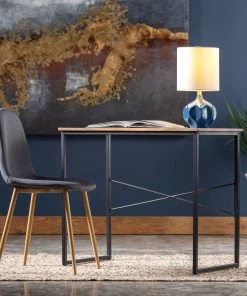 Crestview Collection Erik Wood and Metal Desk, EVFNR1136 -Crestview Collection sale 1678593 A2