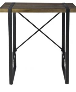 Crestview Collection Josie Standing Wood and Metal Desk, EVFNR1149