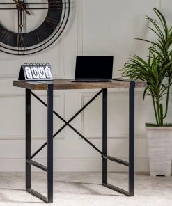 Crestview Collection Josie Standing Wood and Metal Desk, EVFNR1149 -Crestview Collection sale 1678595 A5