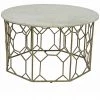 Crestview Collection Mariah Marble and Metal Coffee Table, EVFNR1145 -Crestview Collection sale 1678601