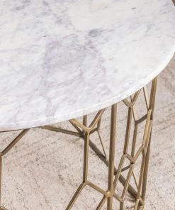 Crestview Collection Mariah Marble and Metal Coffee Table, EVFNR1145 -Crestview Collection sale 1678601 A3